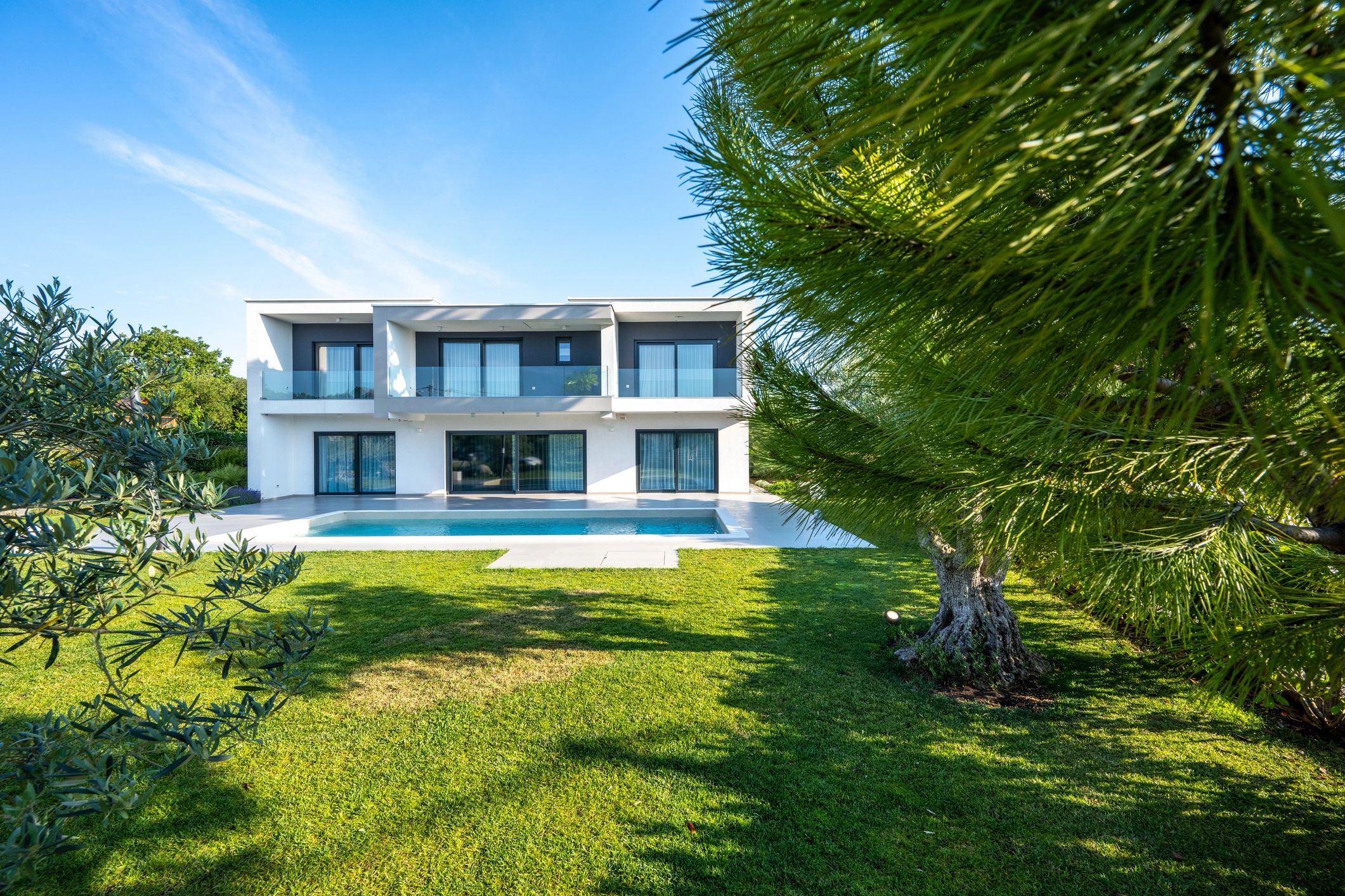 Modern house exterior showing the type of premium property Key Nest Care supports